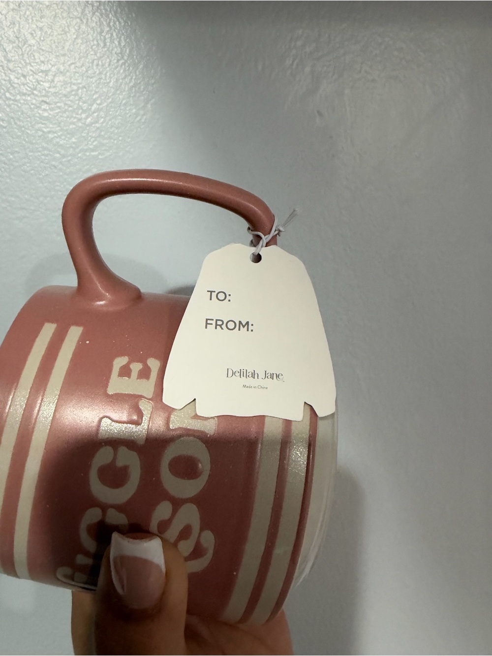 Snuggle Season Pink Ceramic Mug - Picture 3 of 4